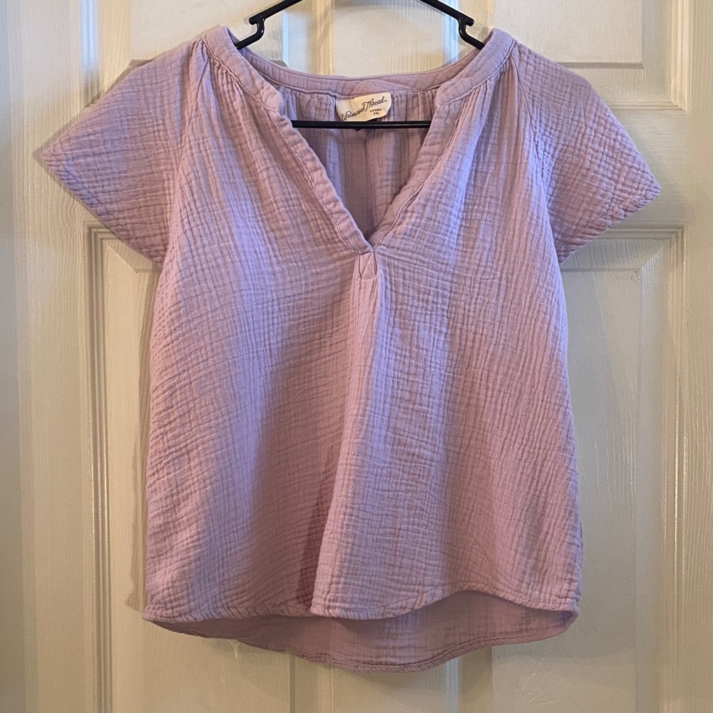Universal Thread Lilac Textured Blouse - Picture 3 of 10